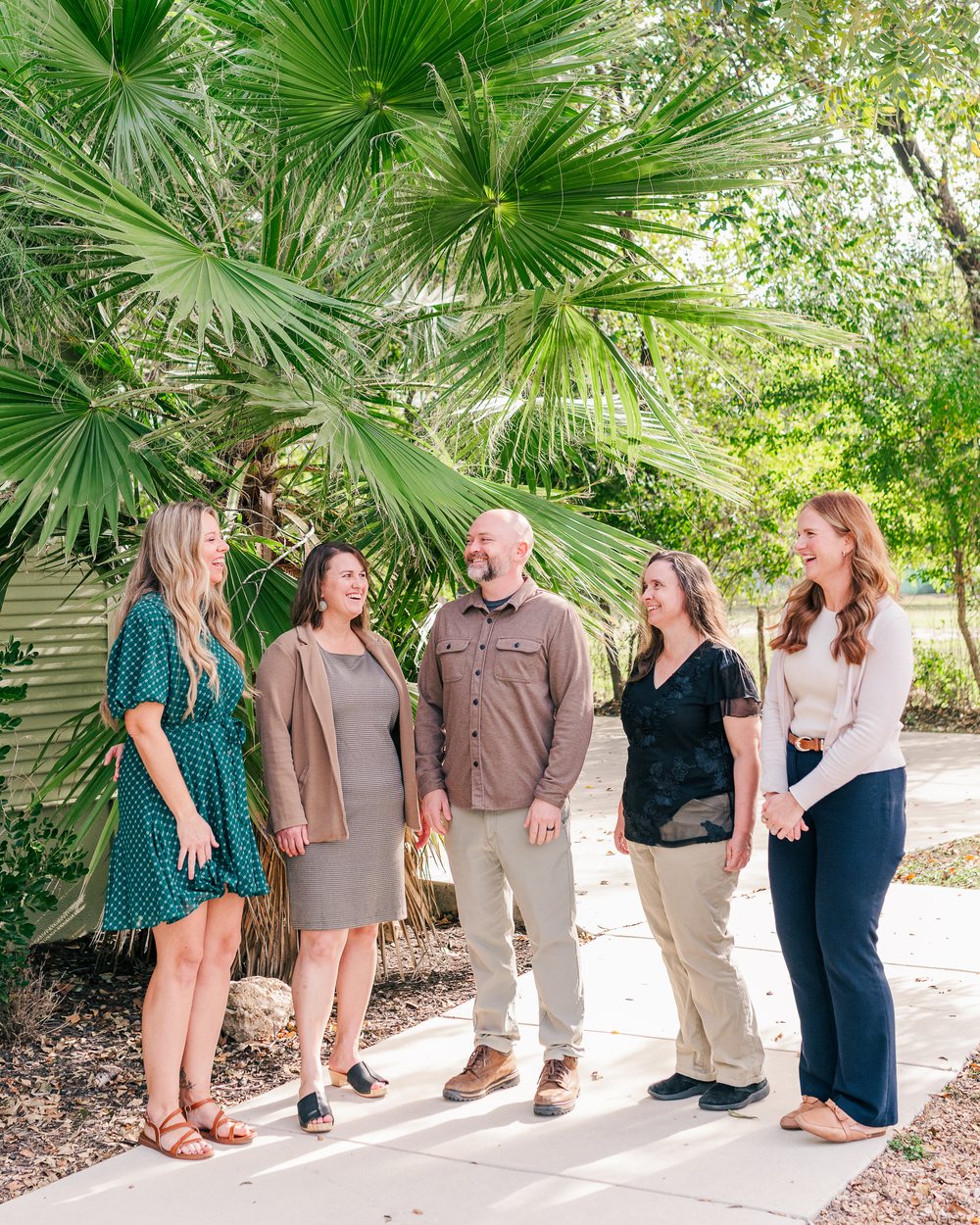 The Red Door Taxes team in the garden